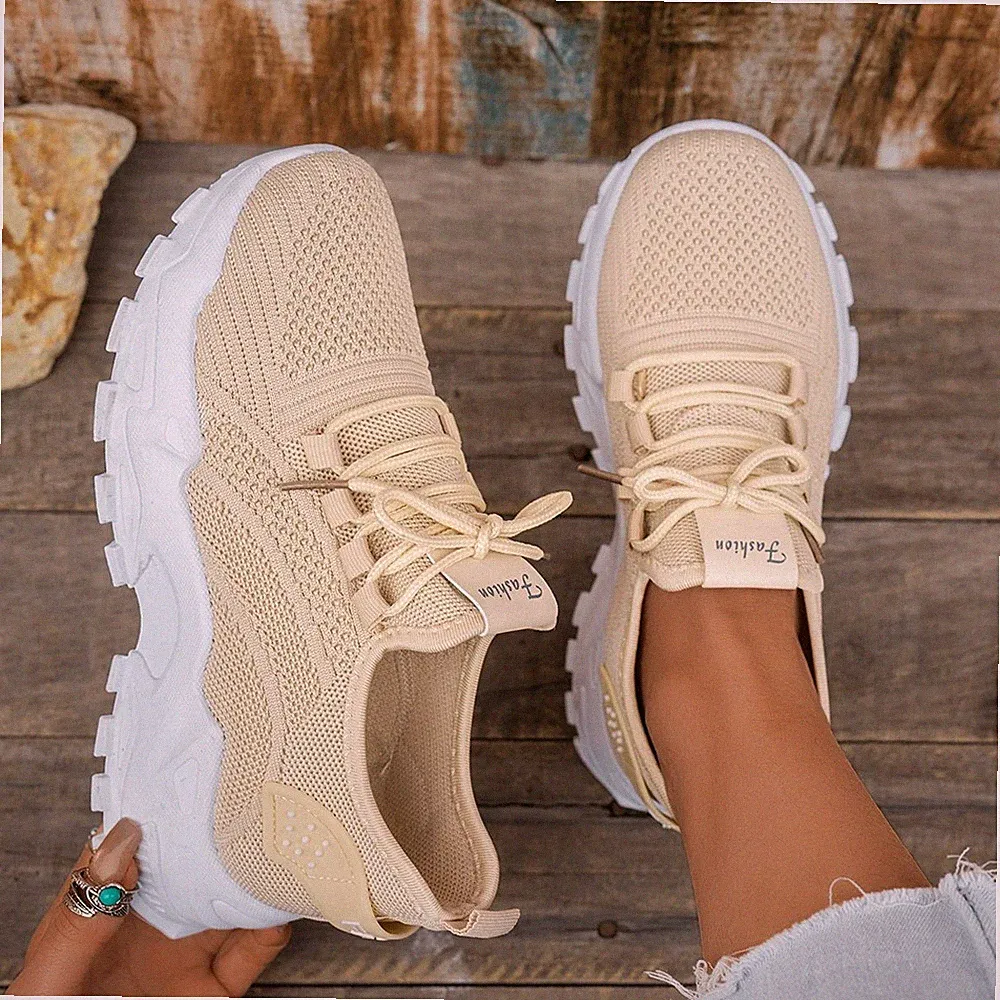 Damen Sneaker Sportschuhe Turnschuhe Laufschuhe Freizeitschuhe Atmungsaktiv DE
