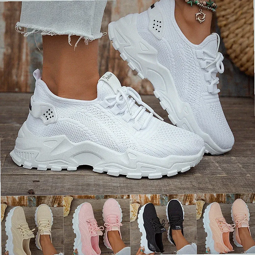 Damen Sneaker Sportschuhe Turnschuhe Laufschuhe Freizeitschuhe Atmungsaktiv Neu