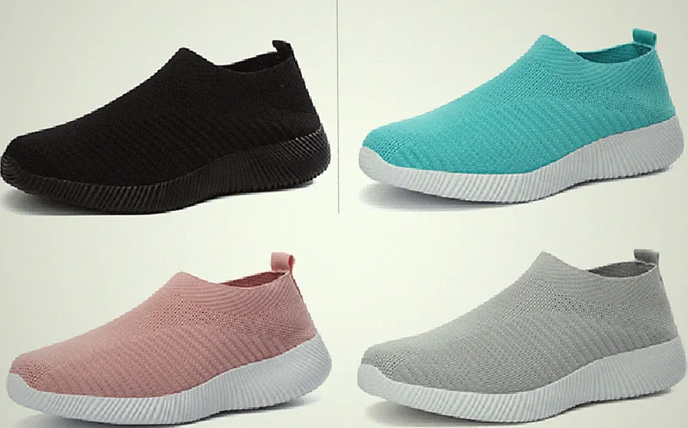 Damen Socken Turnschuhe Damen Atmungsaktiv Pumps Gehen Freizeit Slipper Laufschuhe