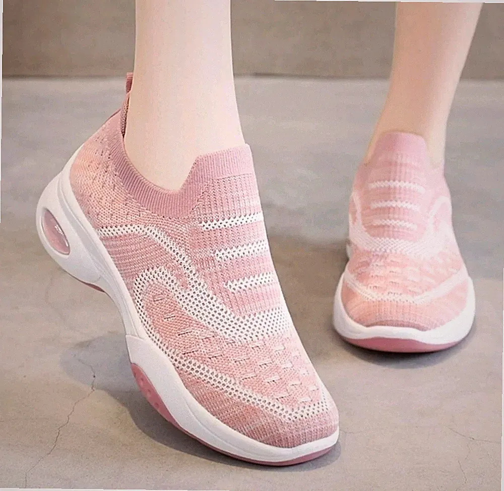 Damen-Sportschuhe Luftpolstersocken Slipper Training weich Freizeitschuh UK 6,5