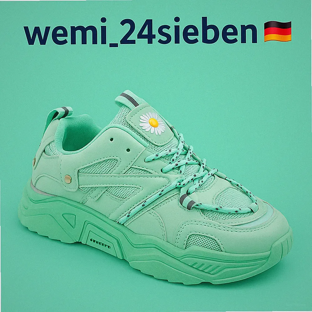 Damen Sportschuhe Turnschuhe Schnürschuhe Freizeit Laufschuhe Mintgrün