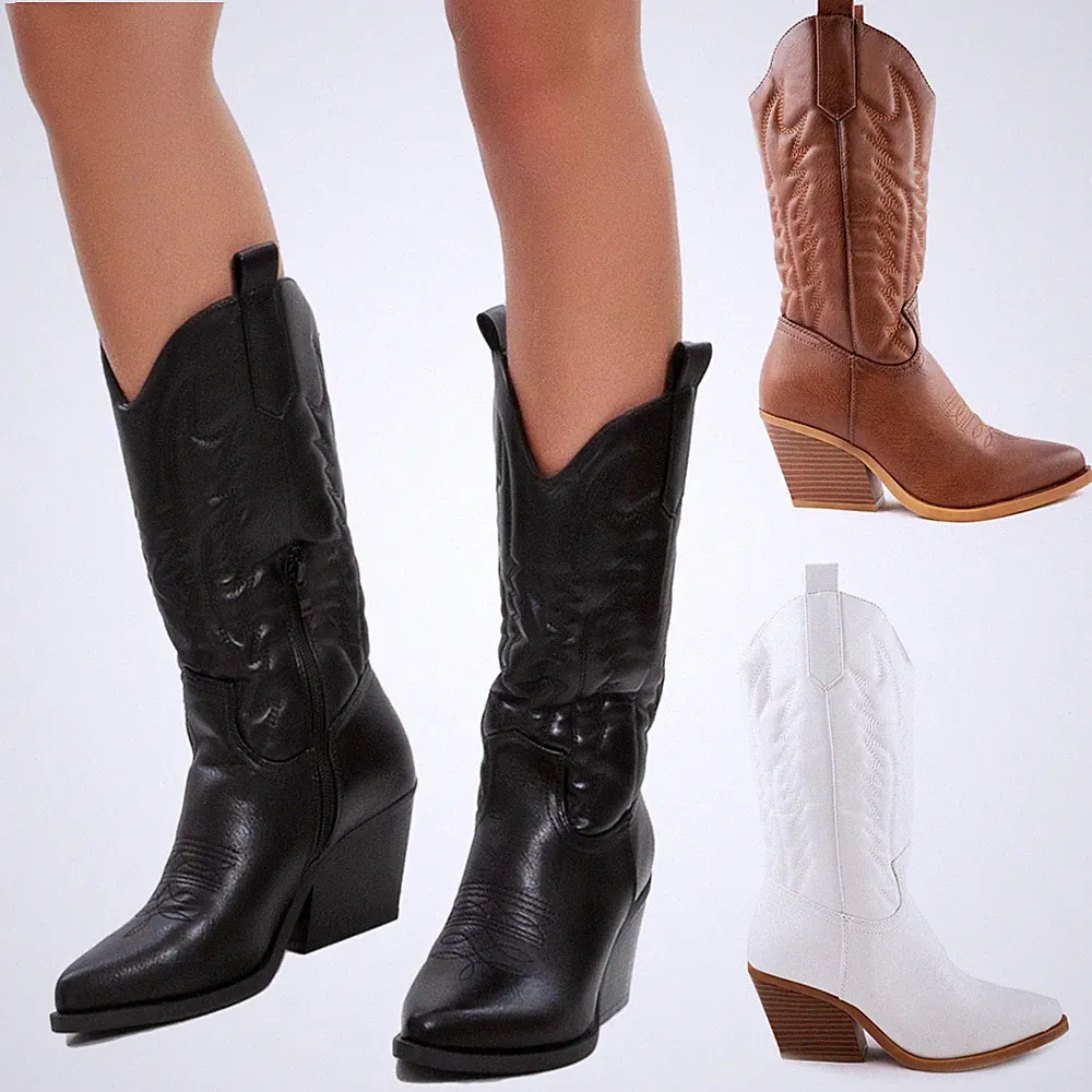 Damen Stiefel Texaner Cowboy Western Camperos Schuhe Boots TOOCOOL Y02