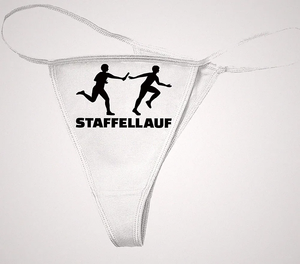 Damen String Tanga STAFFELLAUF - HÜRDENLAUF - JOGGING - 100 M LAUF - LAUFSCHUHE