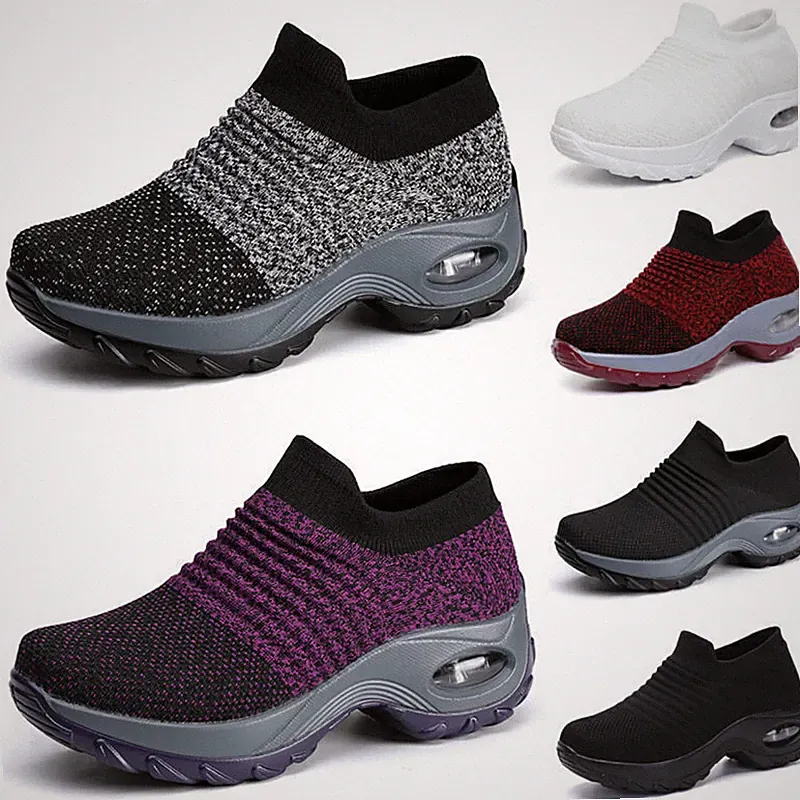 Damen Turnschuhe Laufschuhe Damen Slipper flach bequem Fitness Gym Sport Größe
