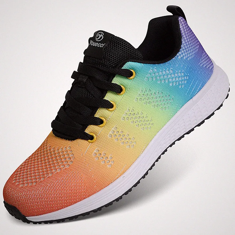 Damen Turnschuhe Sportliche Laufschuhe Schnürschuhe Atmungsaktive Outdoor Cro...