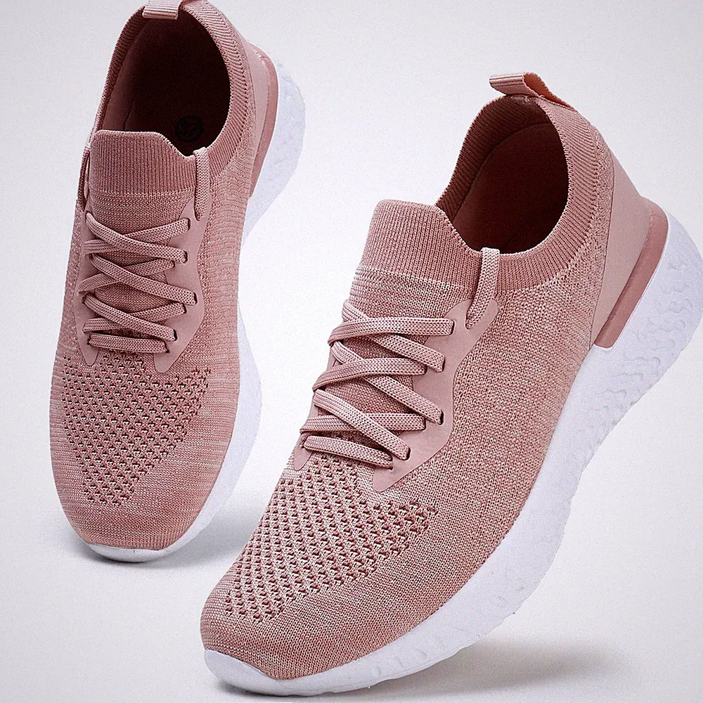 Damen Walkingschuhe Turnschuhe Laufschuhe Sportschuhe Fitness Sneakers Traine...