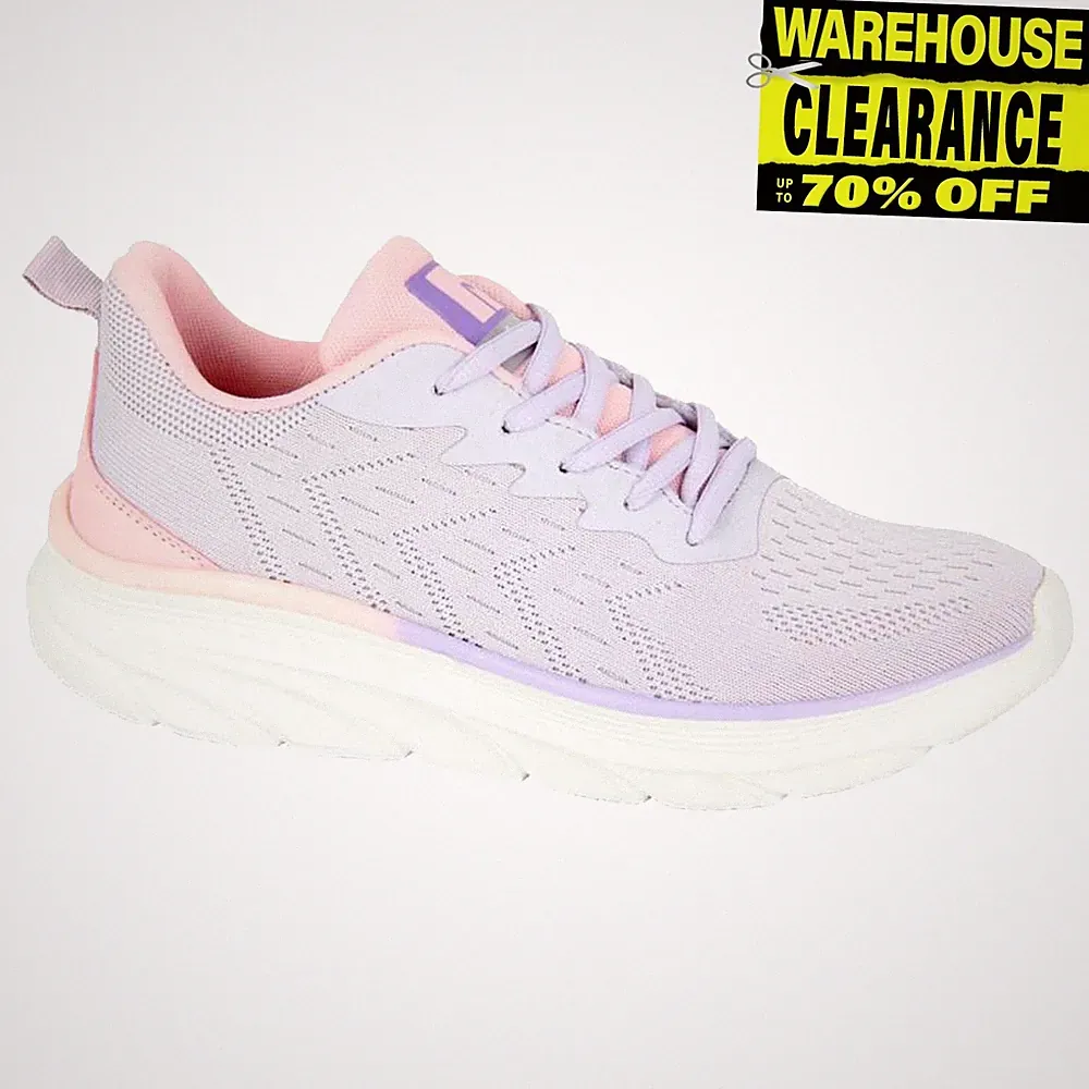 Dek Heron Damen MEMORY FOAM Gym Workout Fitness Lauf Schuhe Trainer Lila