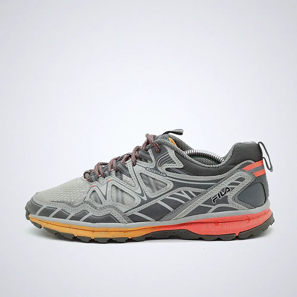 Fila Damen All Terrain Sneaker Grau/Orange Low-Top Laufschuhe EU 41