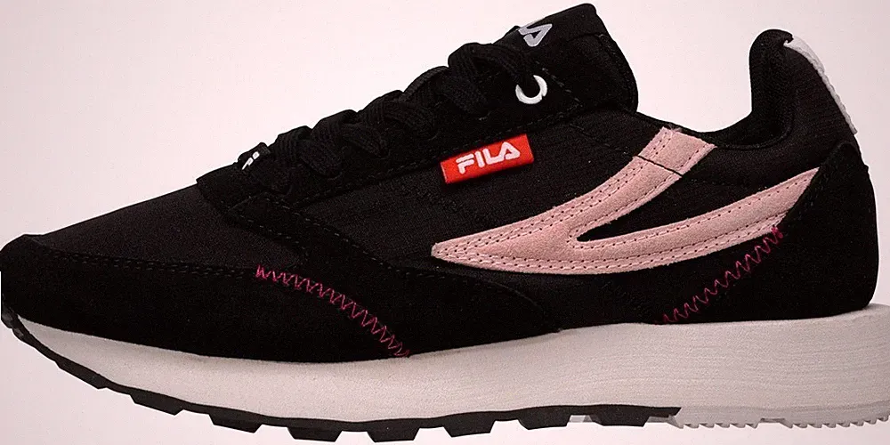 Fila Damen Retro Laufschuh Low Run Formation Women Black-Pale Rosette