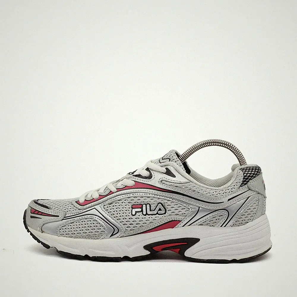 Fila Damen Sneaker Silber/Rot/Weiß/Schwarz Running Laufschuh EU 38,5