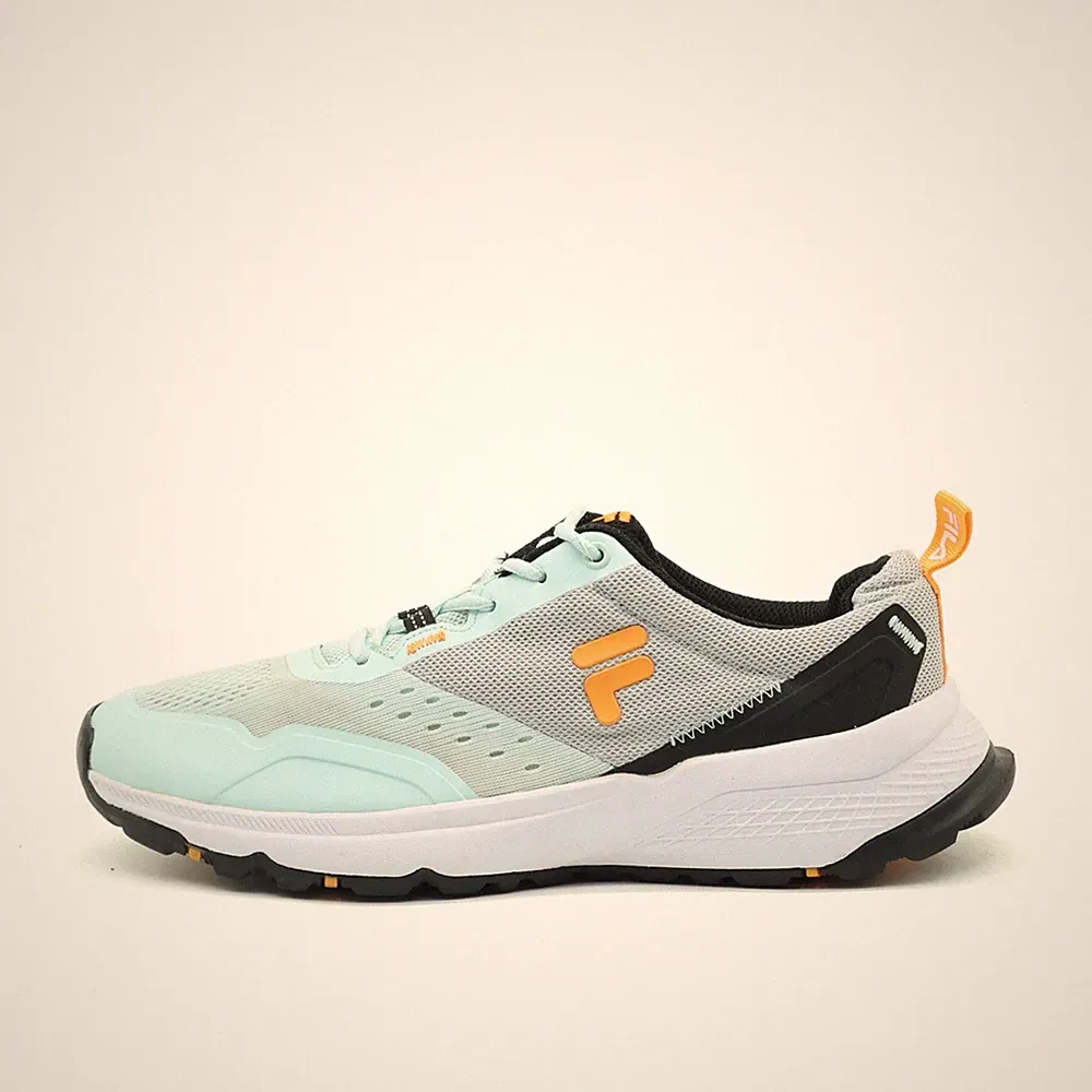 Fila Damen Trail Sneaker Blau/Orange Mesh Low-Top rutschfest Laufschuh EU 41