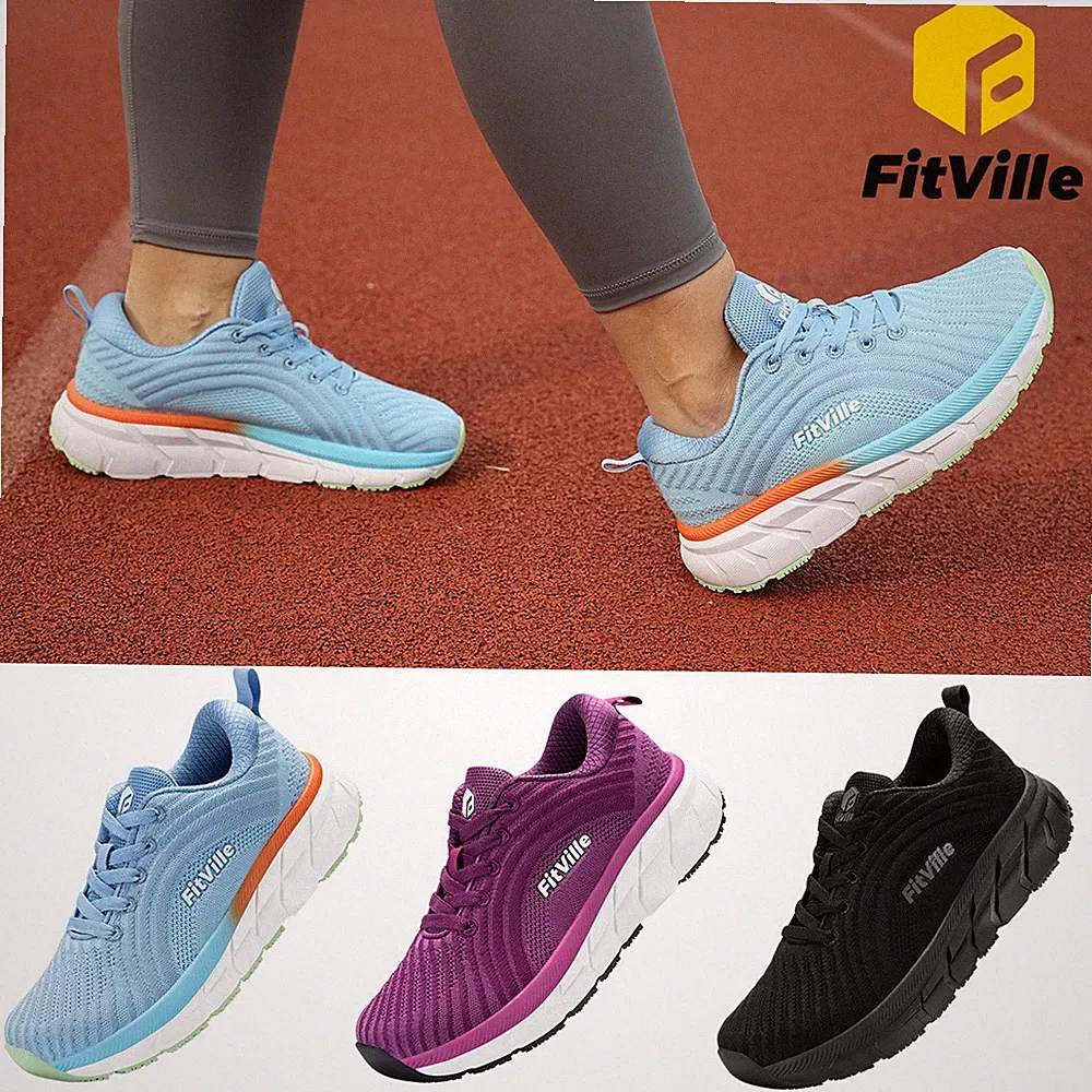 FitVille Damen Laufschuhe Sportschuhe Walking Schuhe Breite Turnschuhe Leichte