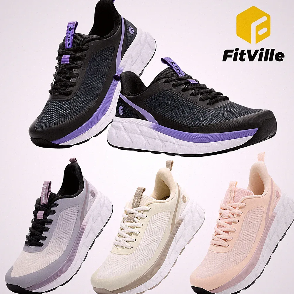 FitVille Laufschuhe Damen Weite Passform Bequem Atmungsaktiv Sneaker Turnschuhe