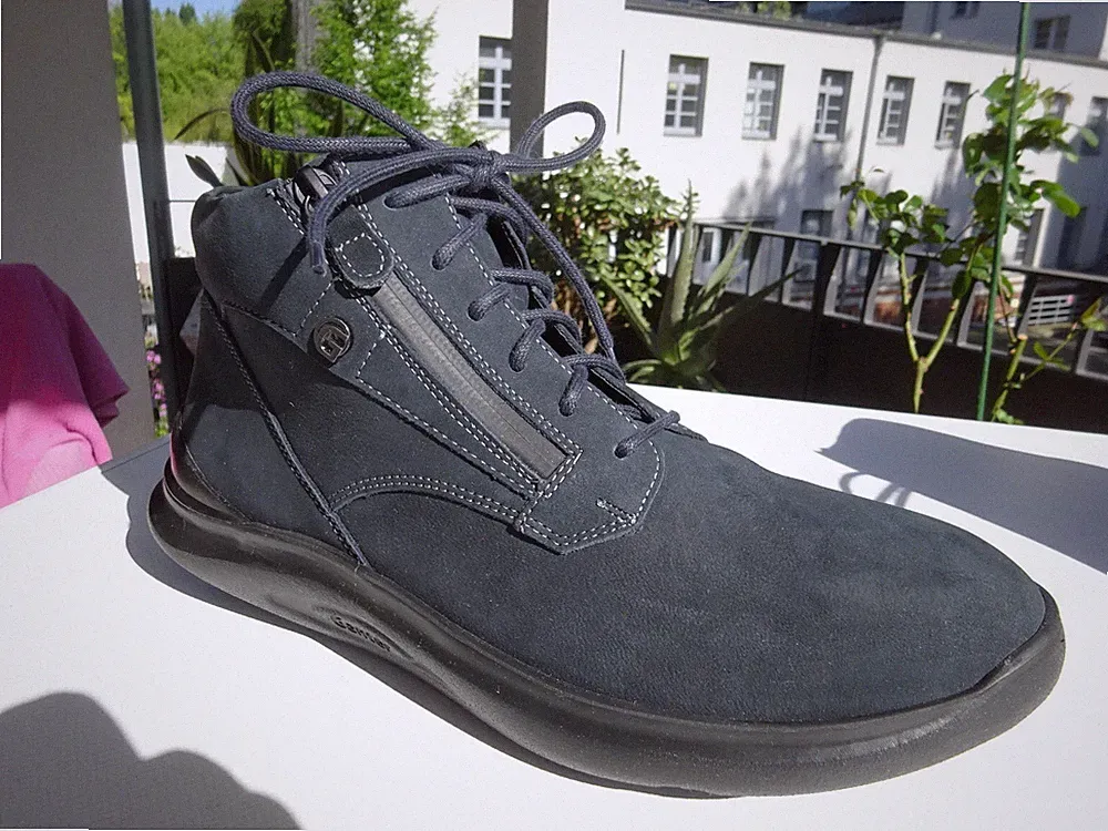 GANTER Dam LEICHTLAUF Schuhe Stiefel Leder Gr.38,5(5,5H) Mehrweite Austria Neuw