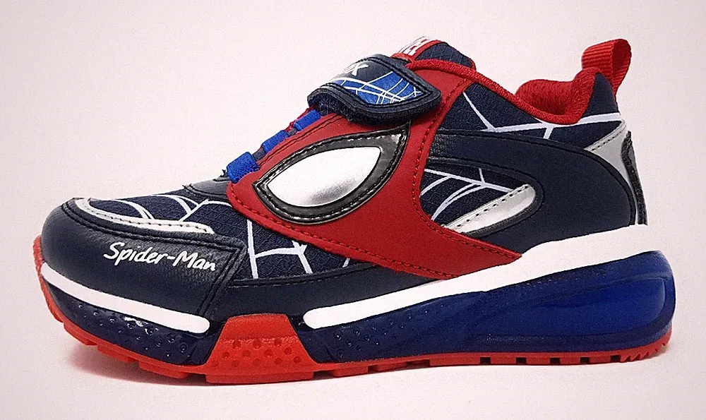 Geox Bayonyc B.D. Kinderschuhe Jungen Halbschuhe Klett Sneaker Blau