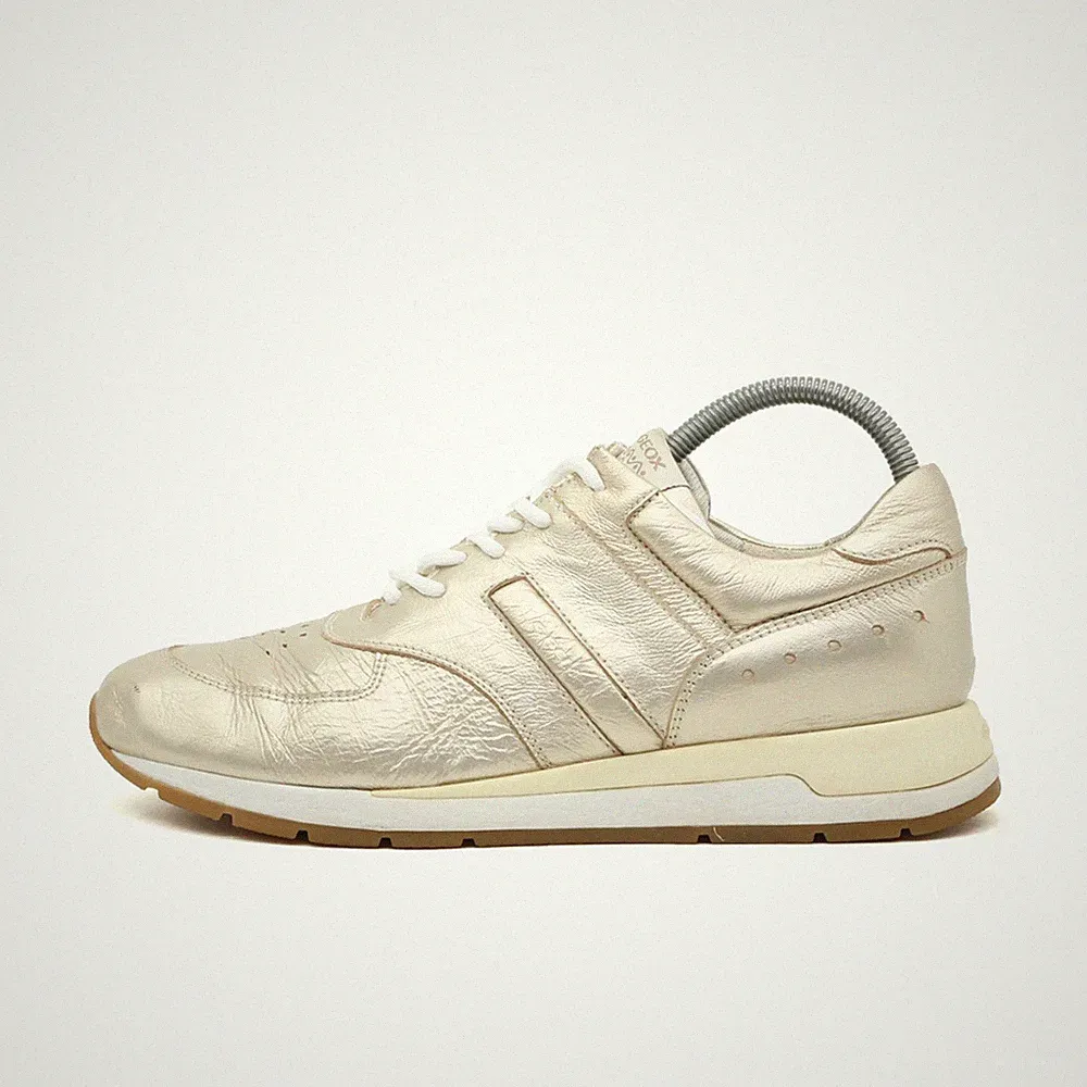 Geox Damen Laufschuh Leder Sneaker Gold Low-Top Atmungsaktiv Respira EU 37