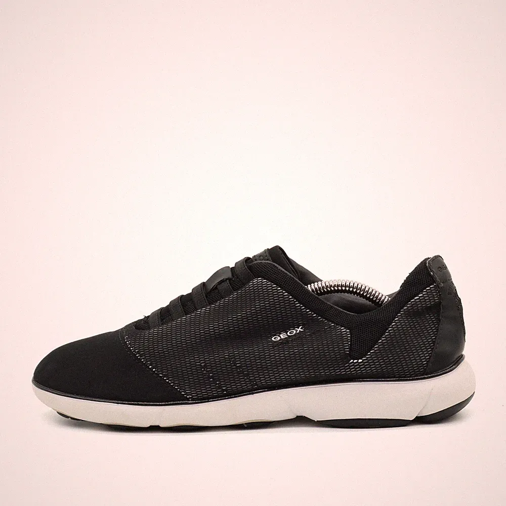 Geox Damen Nebula Schuh Schwarz Synthetik Low-Top System Sneaker EU 40
