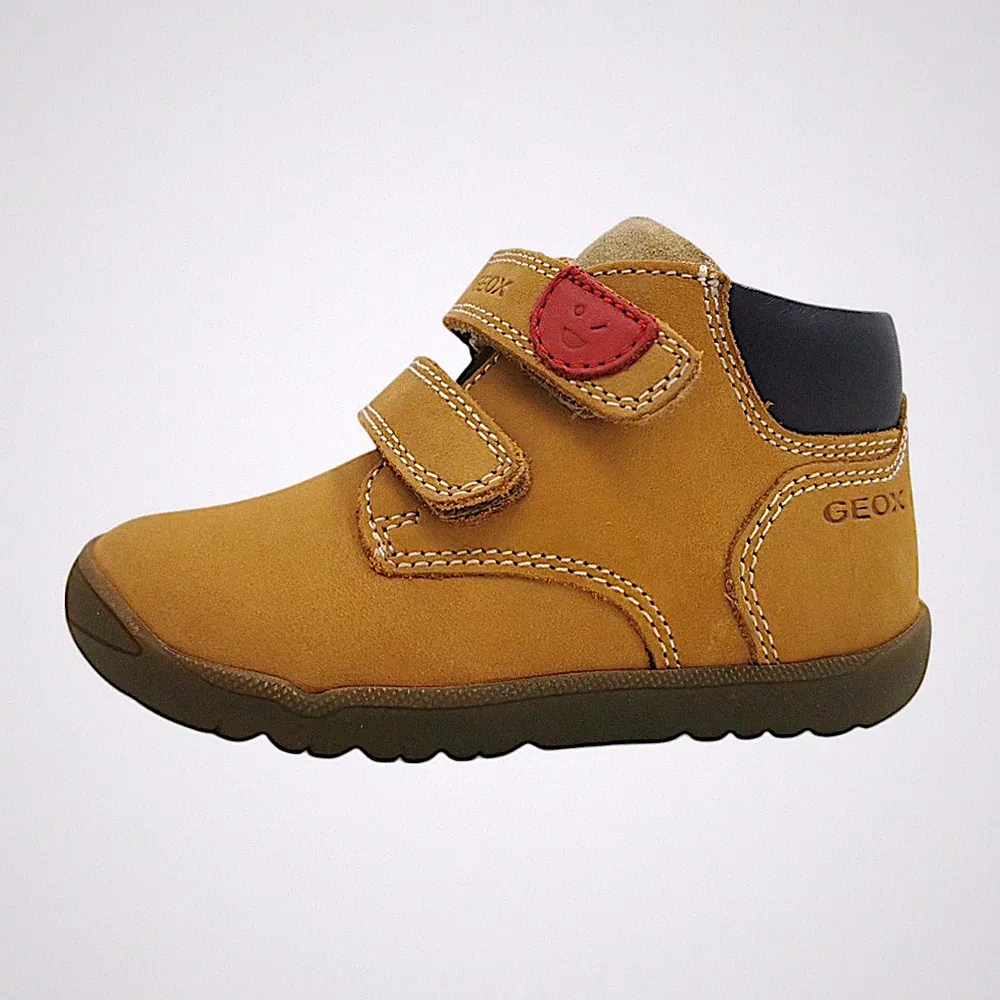 Geox Macchia First Steps Kinderschuhe Mädchen Halbschuhe Schnürer Lauflernschuh