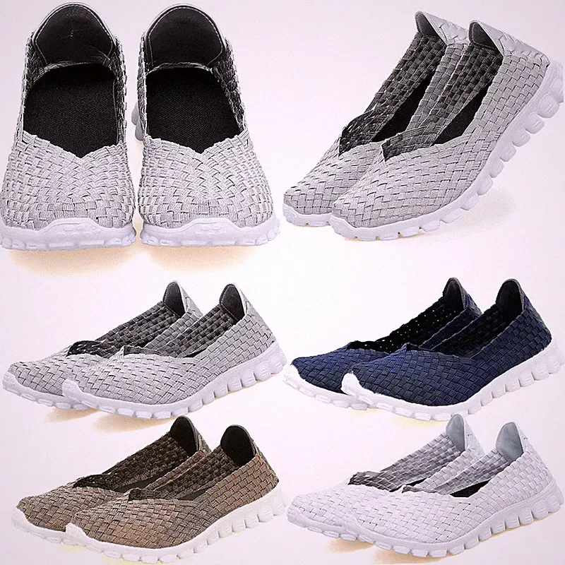Gewebte Damen-Sandalen – handgefertigte atmungsaktive Laufschuhe mit Luftpolster UK