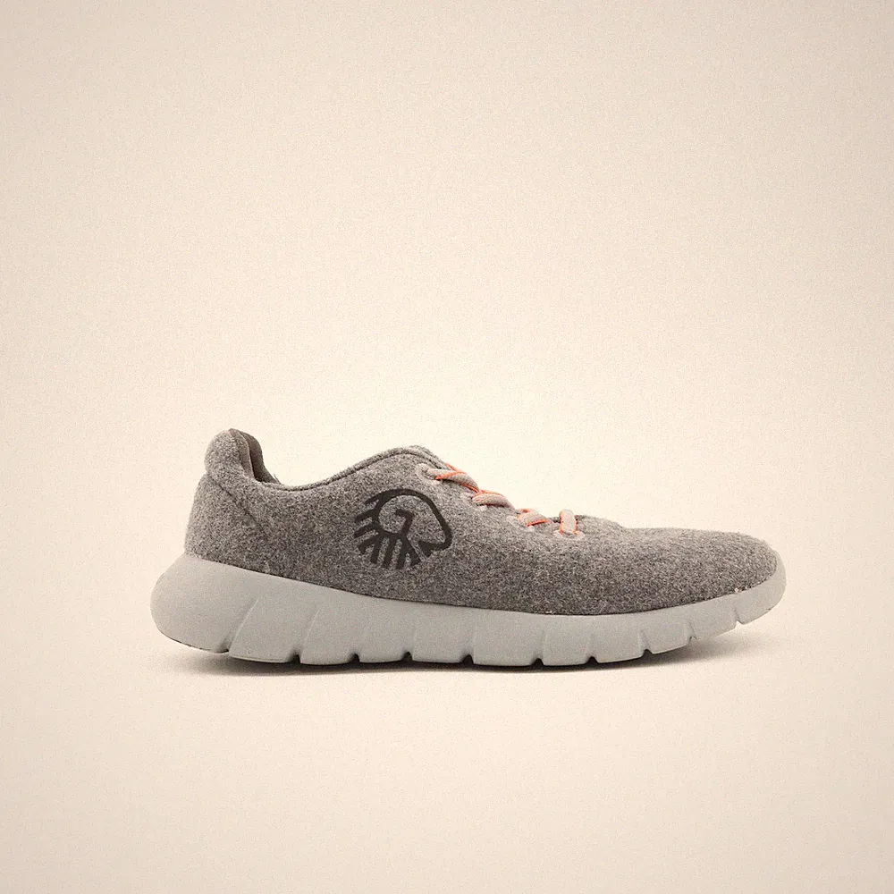 Giesswein Damen Laufschuhe Grau Größe UK 3 Stoff Sportschuhe