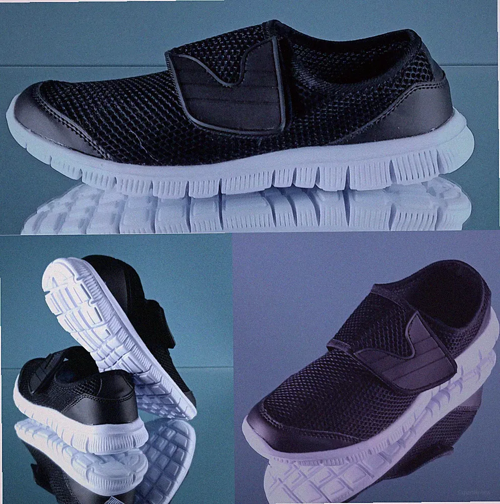 Gr.37 Damen Sportschuhe Laufschuhe Flanking Klettverschluss Sommerschuhe schwarz