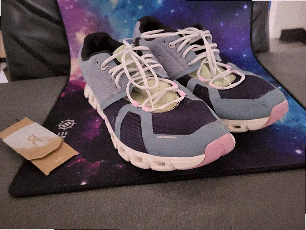 Gr.41 On Cloud Schuhe abfedernd blau mit gebrausspuren Atmungsaktiv,NP 160€
