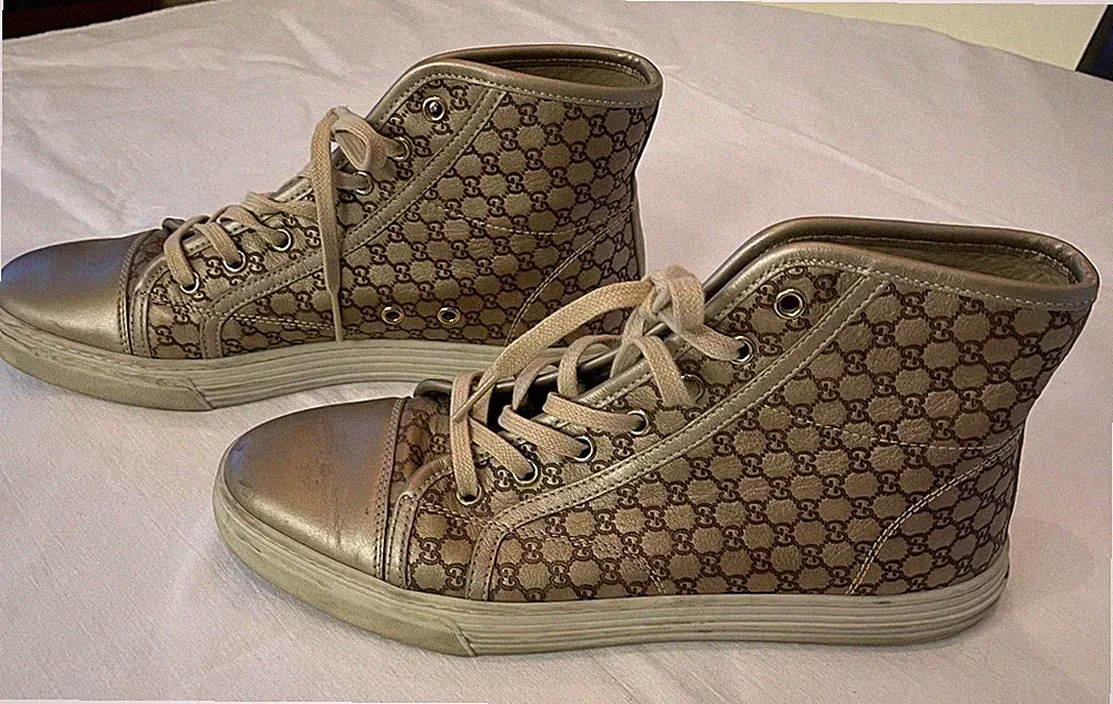 GUCCI 39 Sneakers Damen Leder Schuhe Damenschuhe Sportschuhe Laufschuhe Chucks