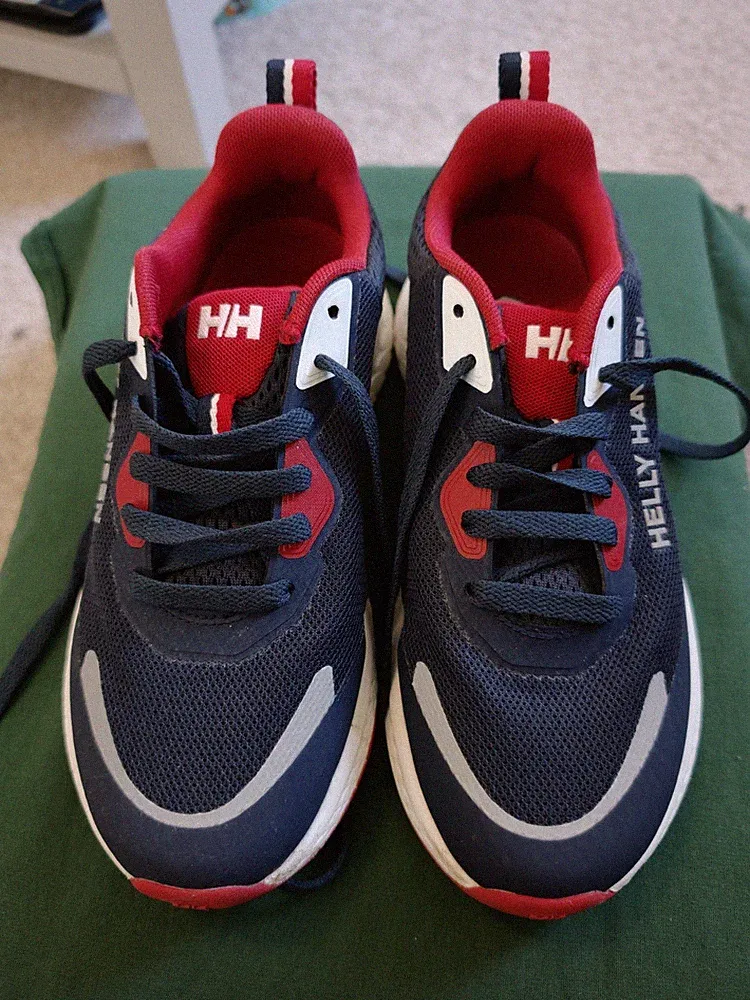 Helly Hansen Featherswift Damen Trail Laufschuhe Gr. UK 4,5 Blau Rot 11776