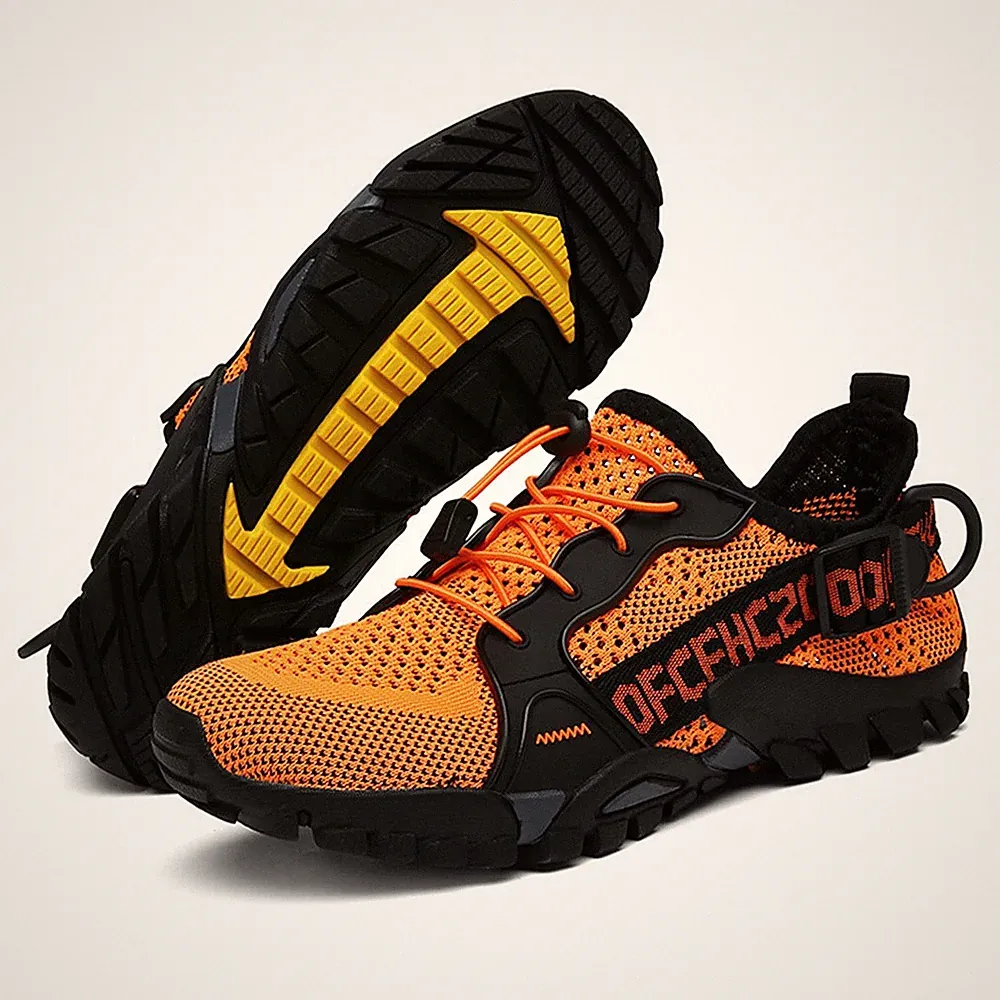 Orange Barfußlaufschuhe