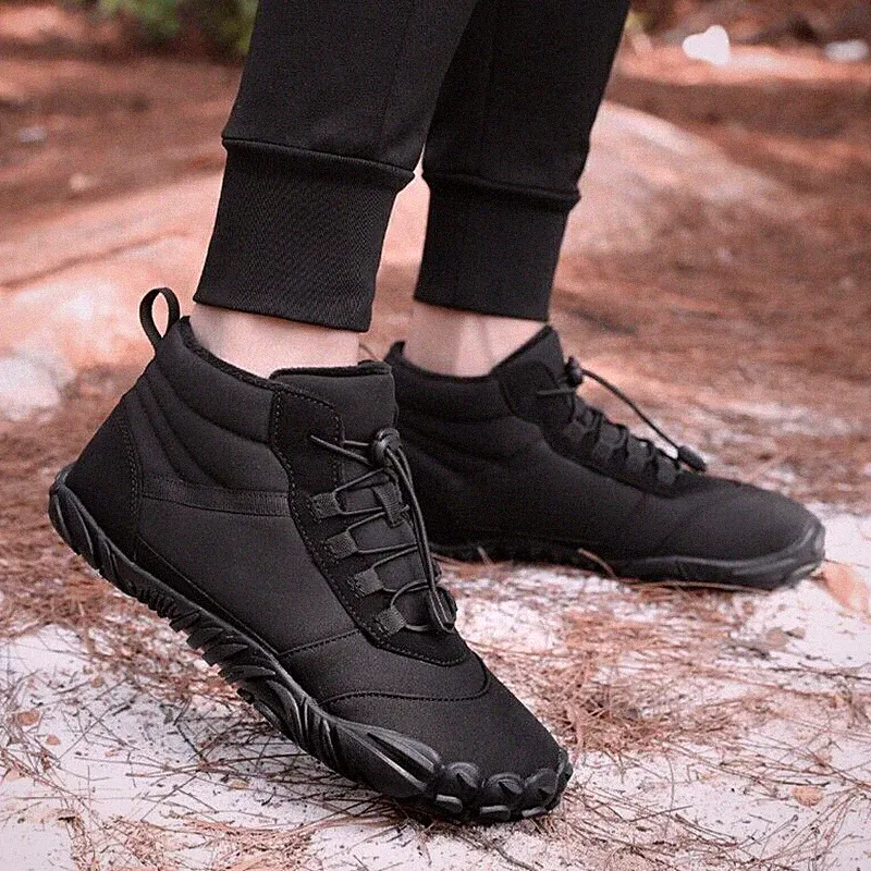 Herren Barfußschuhe Winter Traillaufschuhe Warm Winterschuhe Sneaker Shoes