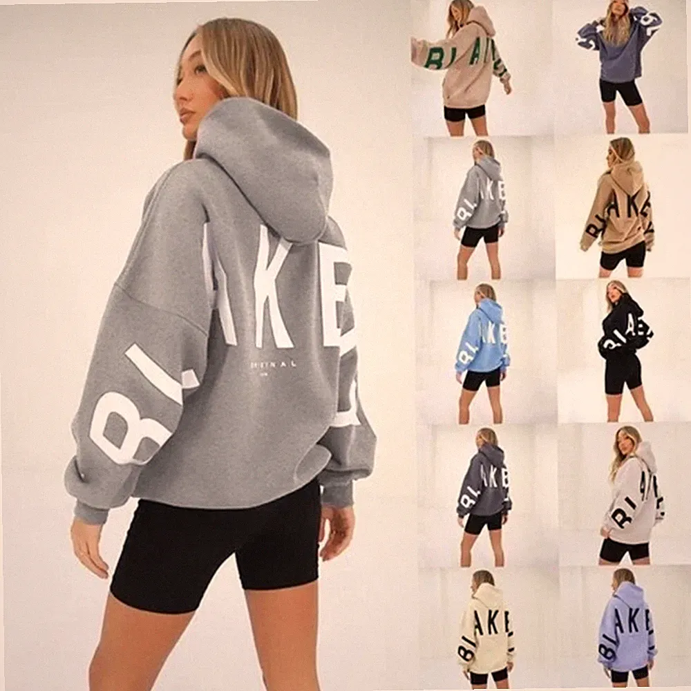 Herren Damen Hoodie Kapuzenpullover mit Kordelzug Langarm Pullover Sweatshirt