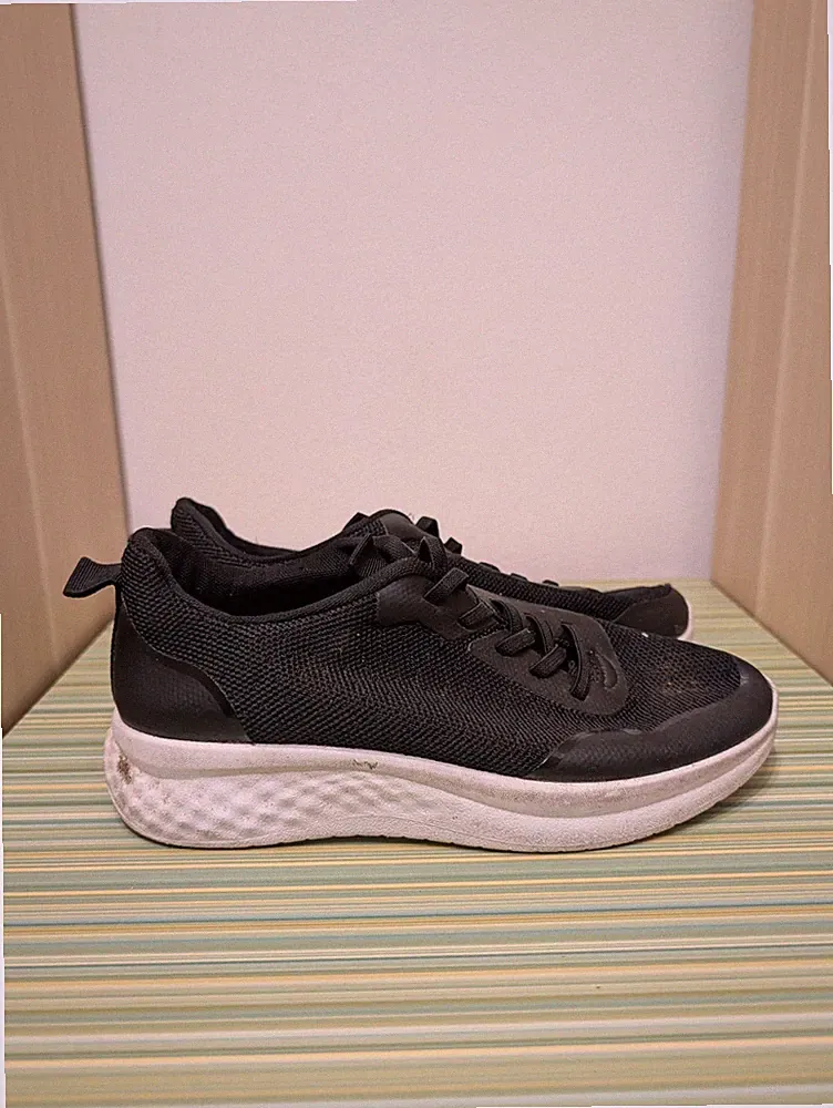 Herren Damen Sneaker Schwarz Sportschuhe Laufschuhe Turnschuhe Leichte Gr. 39