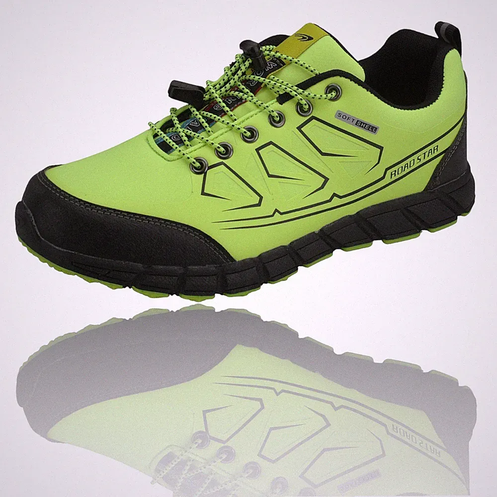 Herren Damen Sneaker Sportschuhe Laufschuhe Trekkingschuhe Outdoor Neon Grün