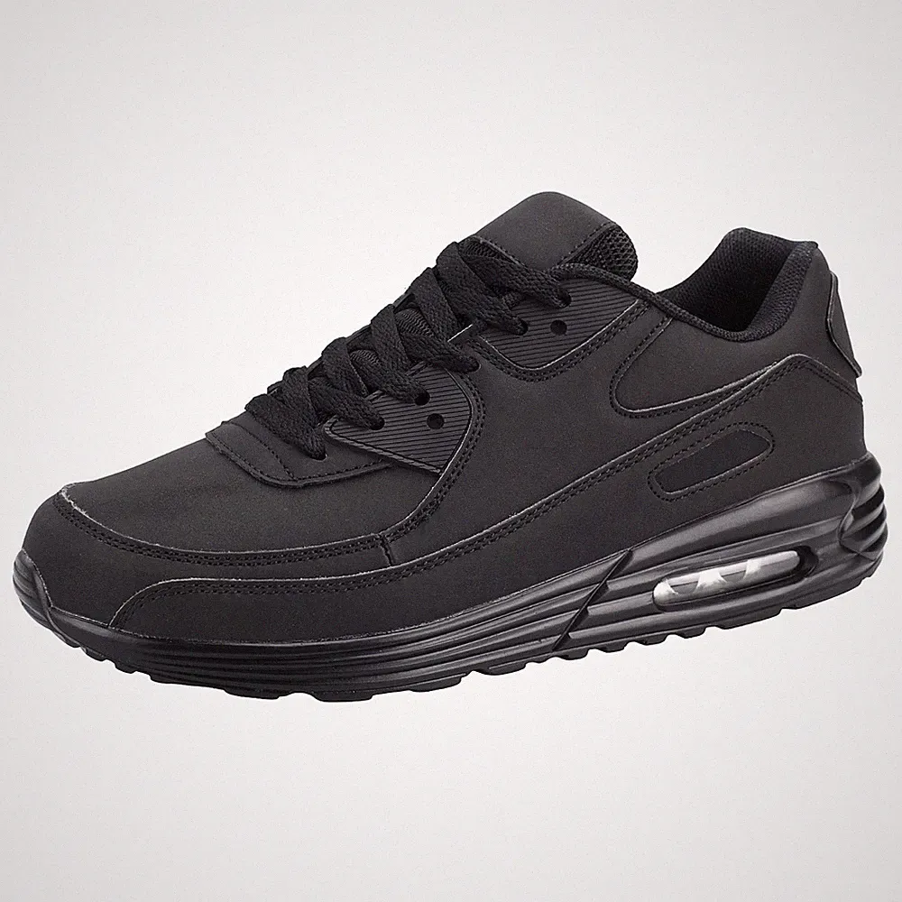 Herren Damen Sneaker Sportschuhe Turnschuhe Laufschuhe Freizeit Schwarz 36-46