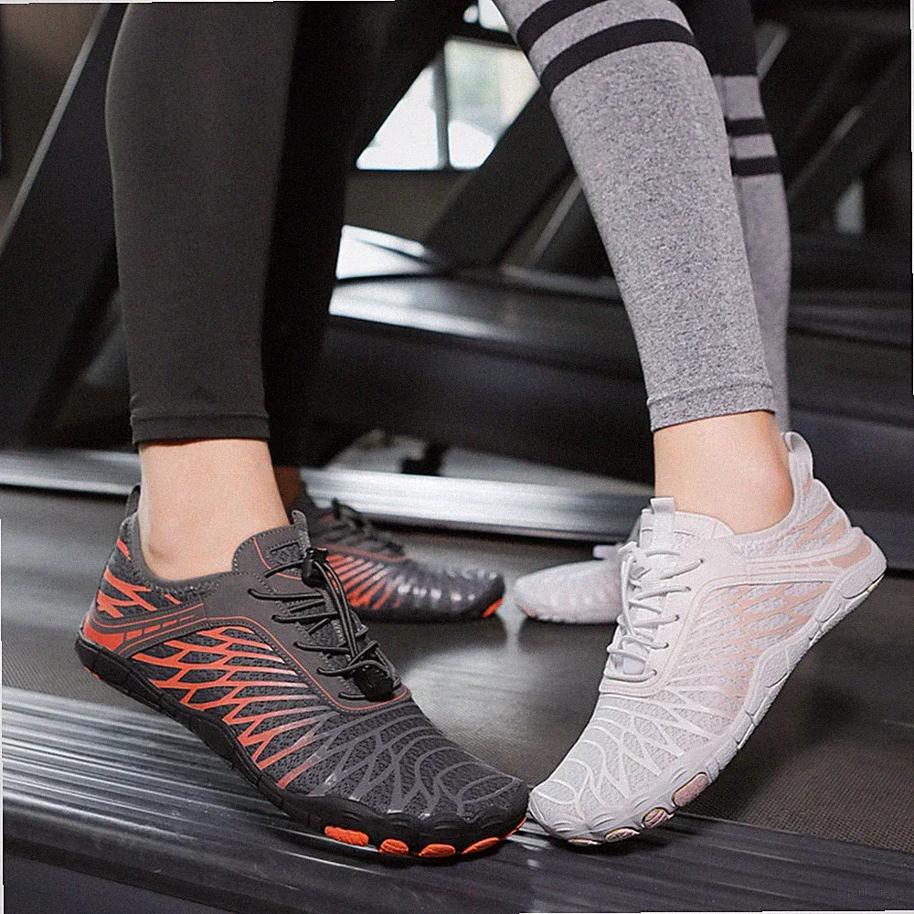 Herren Laufschuhe Barfußschuhe Wasser Turnschuhe Sneaker Fivefinger Zehenschuhe
