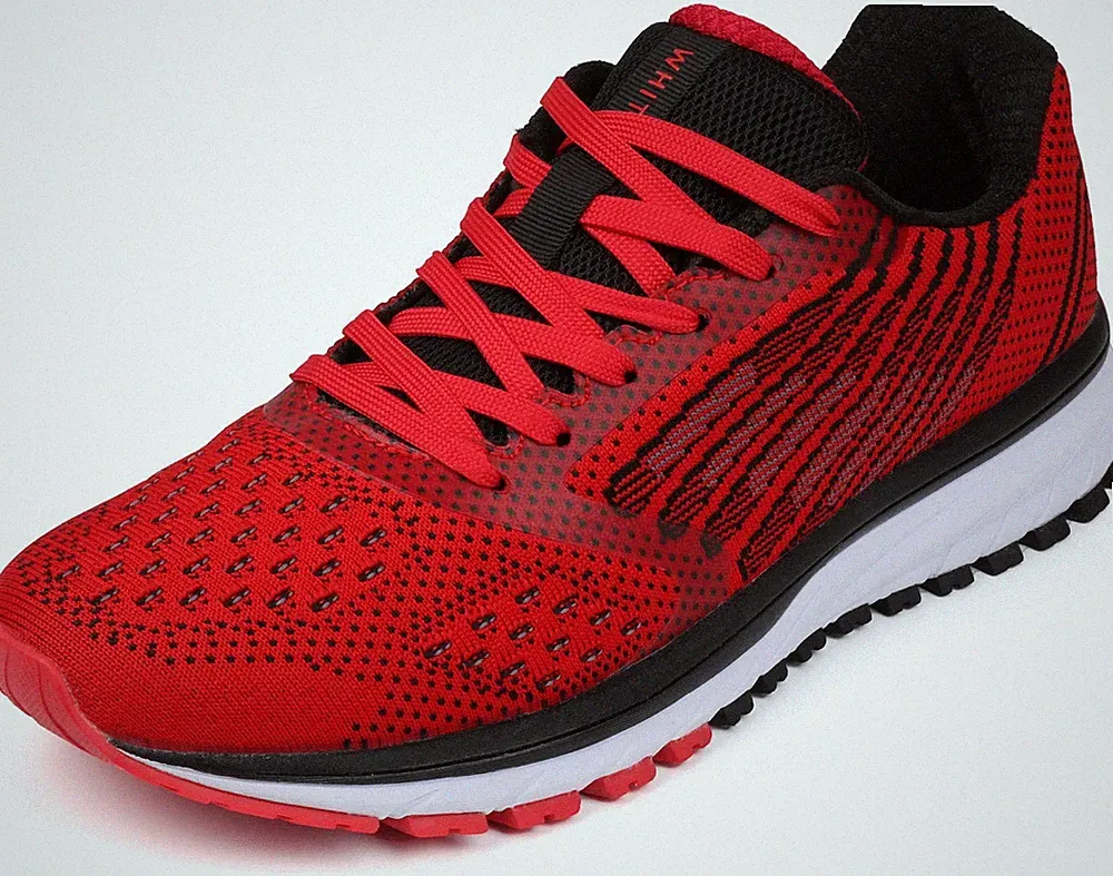 Herren Laufschuhe Damen Sportschuhe Turnschuhe Rot 39
