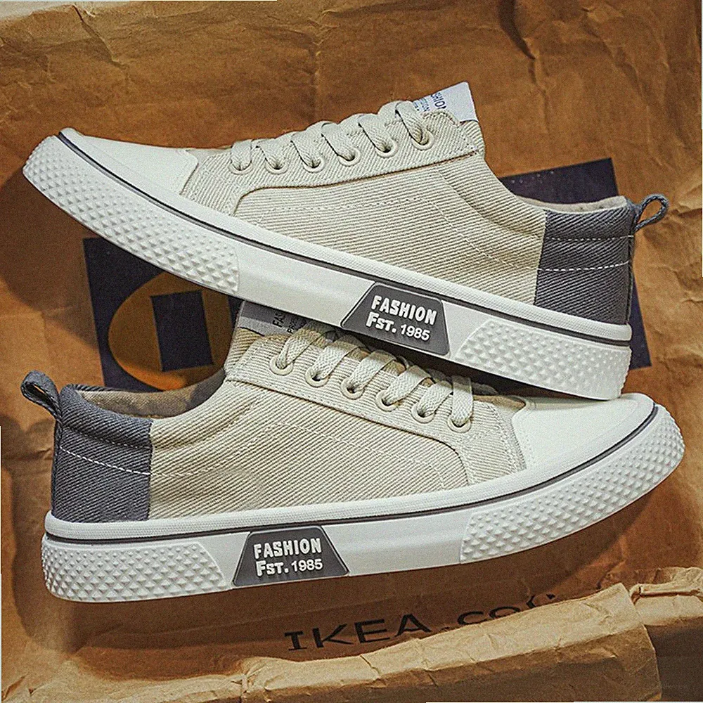 Herren Sneaker Canvas Turnschuhe Schnürer Sportschuhe Laufschuhe Freizeitschuhe