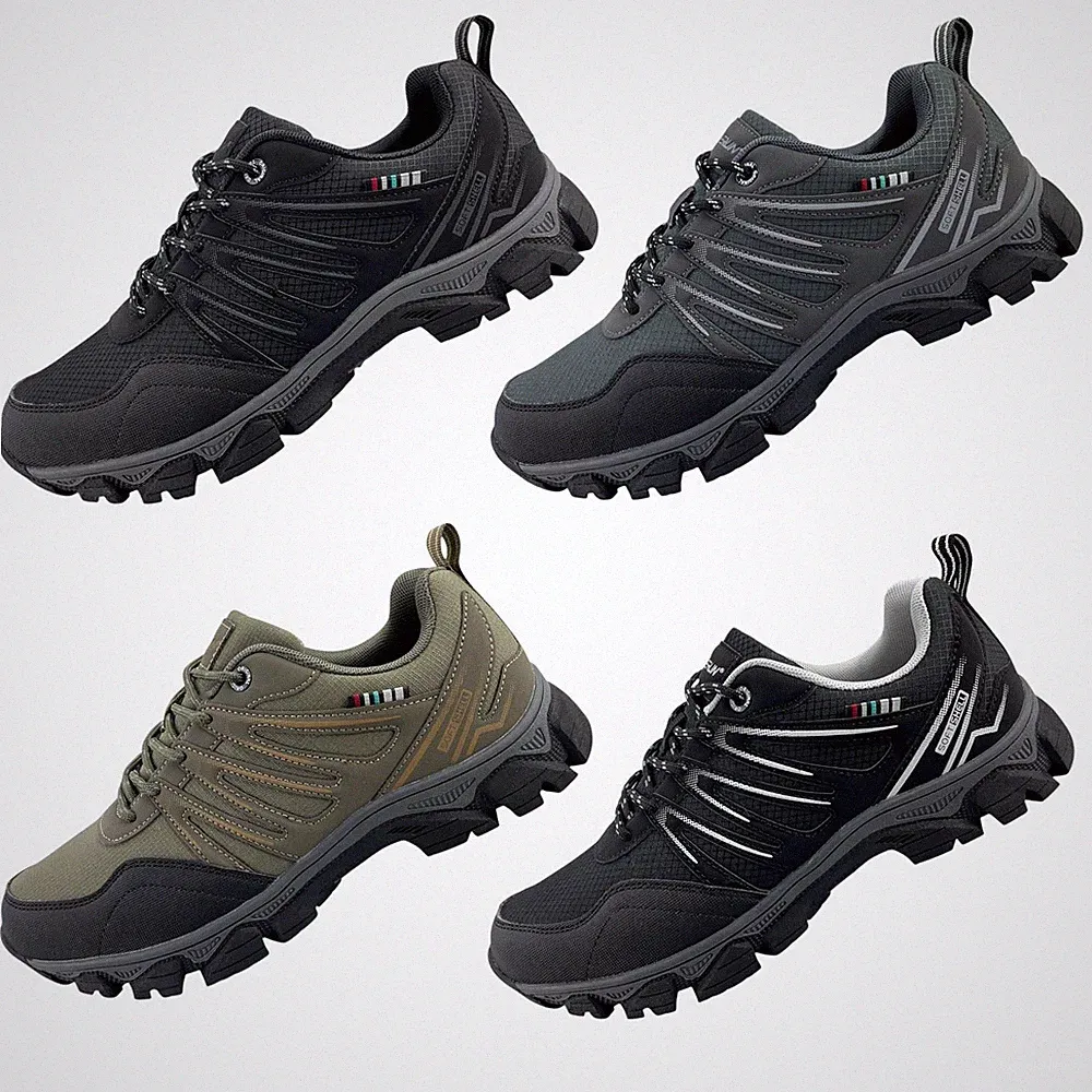 Herren Wanderschuhe Übergröße Trekking Outdoor Sneaker Schnürer Stabil 47-49