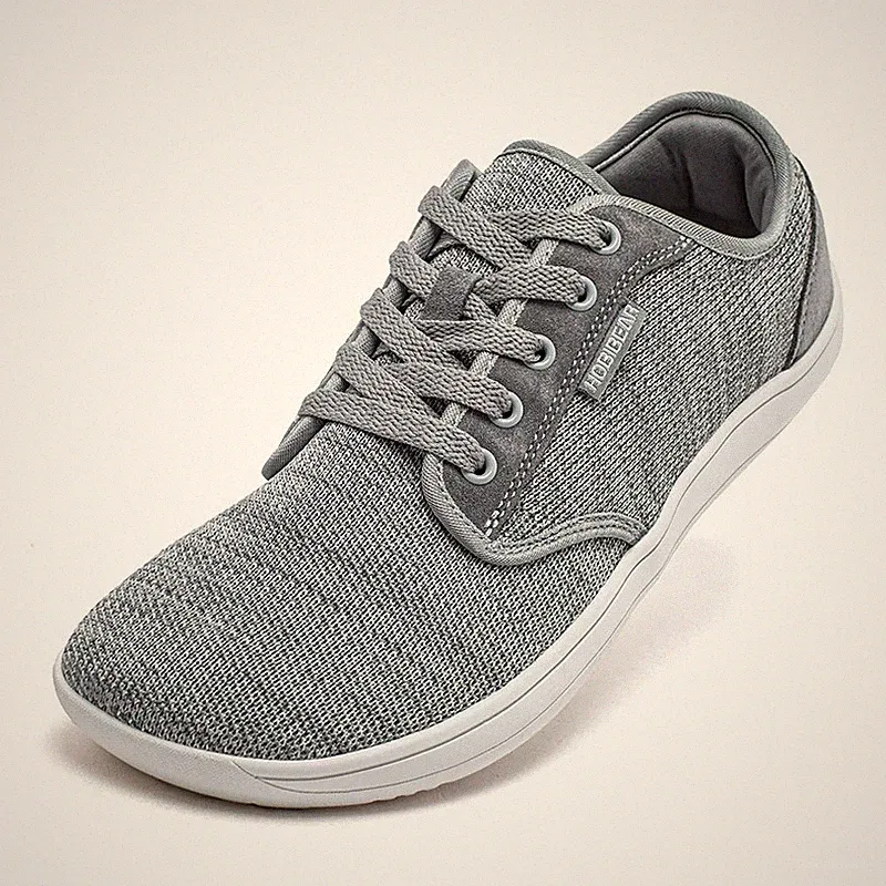 HOBIBEAR Unisex Barfußschuhe breite Spitze Zero Drop minimalistische Laufen Turnschuhe UK