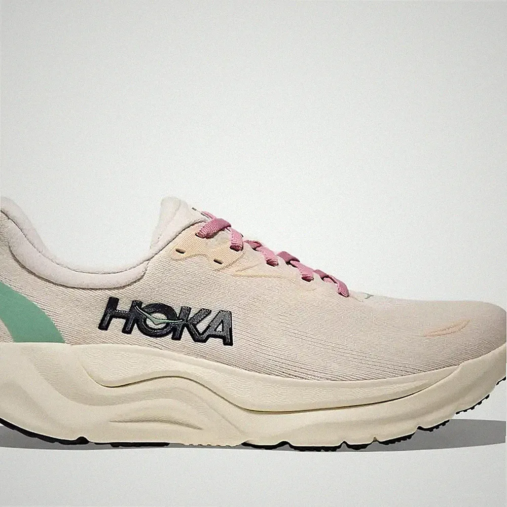 Hoka Arahi 8 Wide, EUR 42, Damen Laufschuhe, Rose / Cream / Alabaster