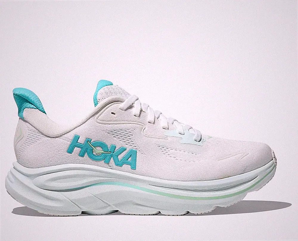 HOKA Clifton 10 Damen Weiß Sneakers Laufschuhe Sportschuhe Outdoor 1162031WTCL