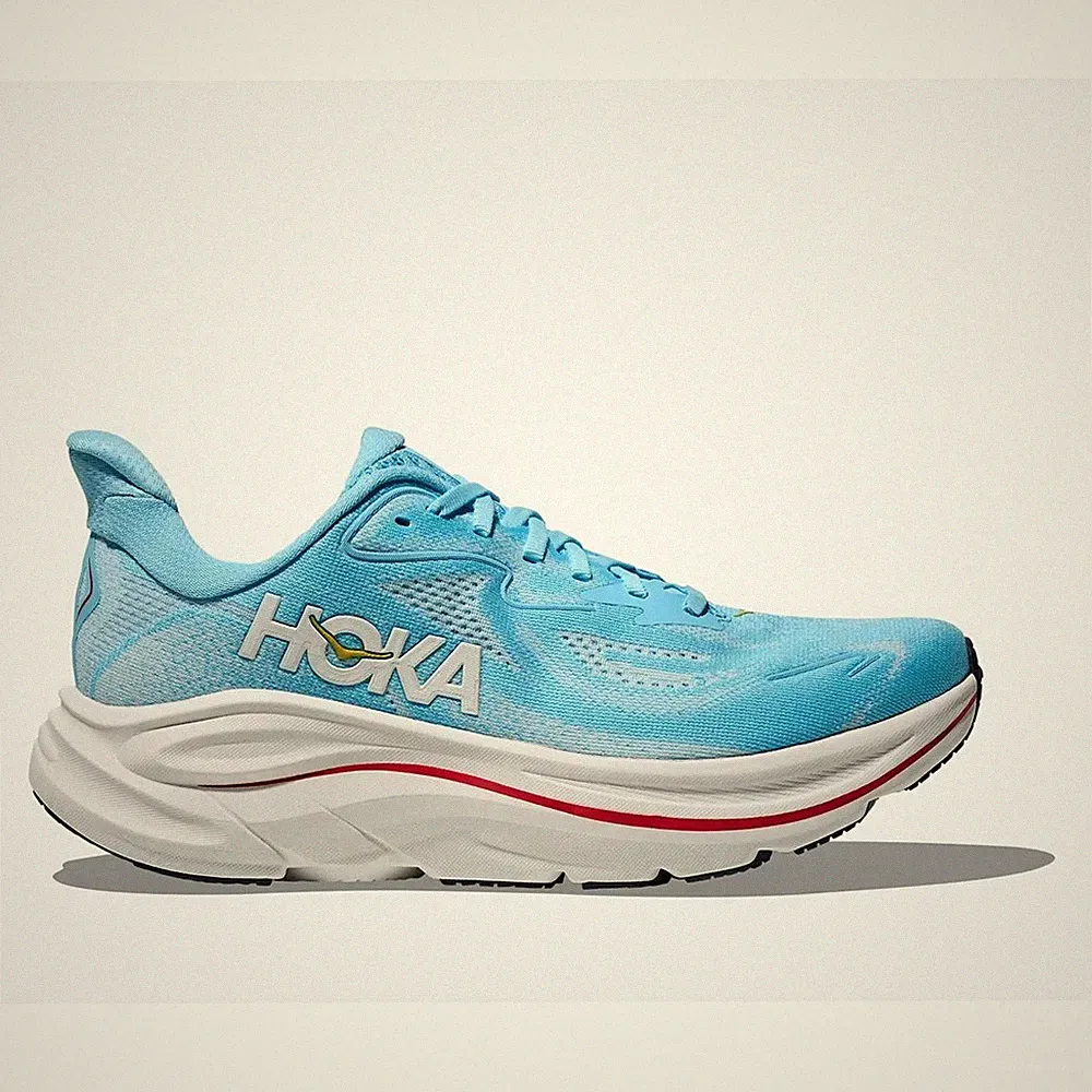 Hoka Clifton 10 Women soaring blue frost Laufschuhe Joggingschuhe Damen