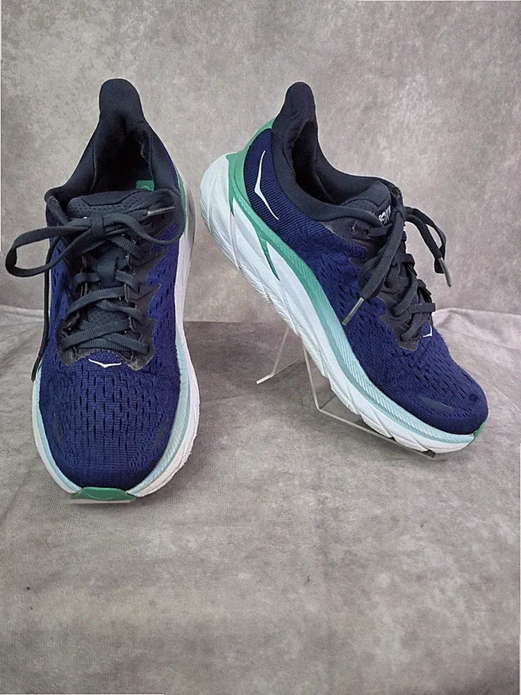 HOKA Clifton 8 Running Sneaker UK 6 EU 39,5 Navy Blau Straßenlaufschuhe