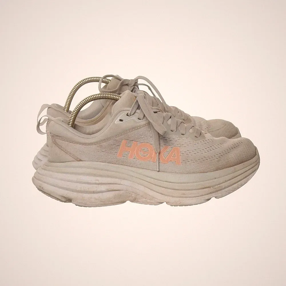 Hoka, Laufschuhe, Größe: 36, BONDI 8, Beige, Damen #WLI