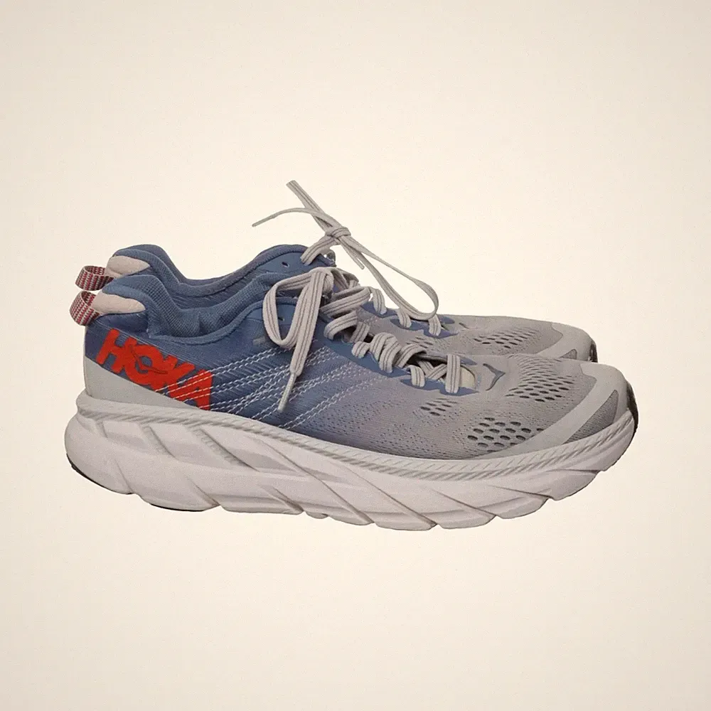 Hoka, Laufschuhe, Größe: 40, model: clifton 6, Blau/Grau, Damen #KXe