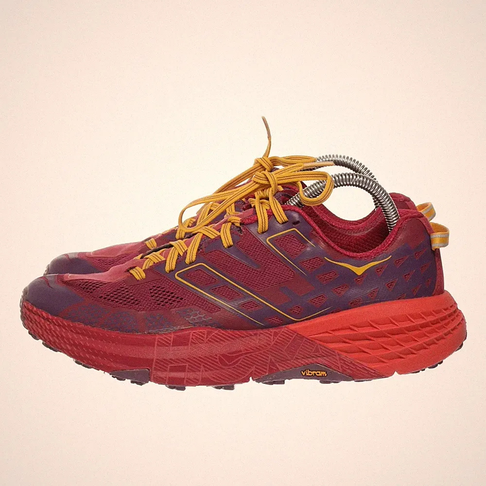 Hoka, Laufschuhe, Größe: 42, Rot/Lila/Gelb, Damen #Oxm