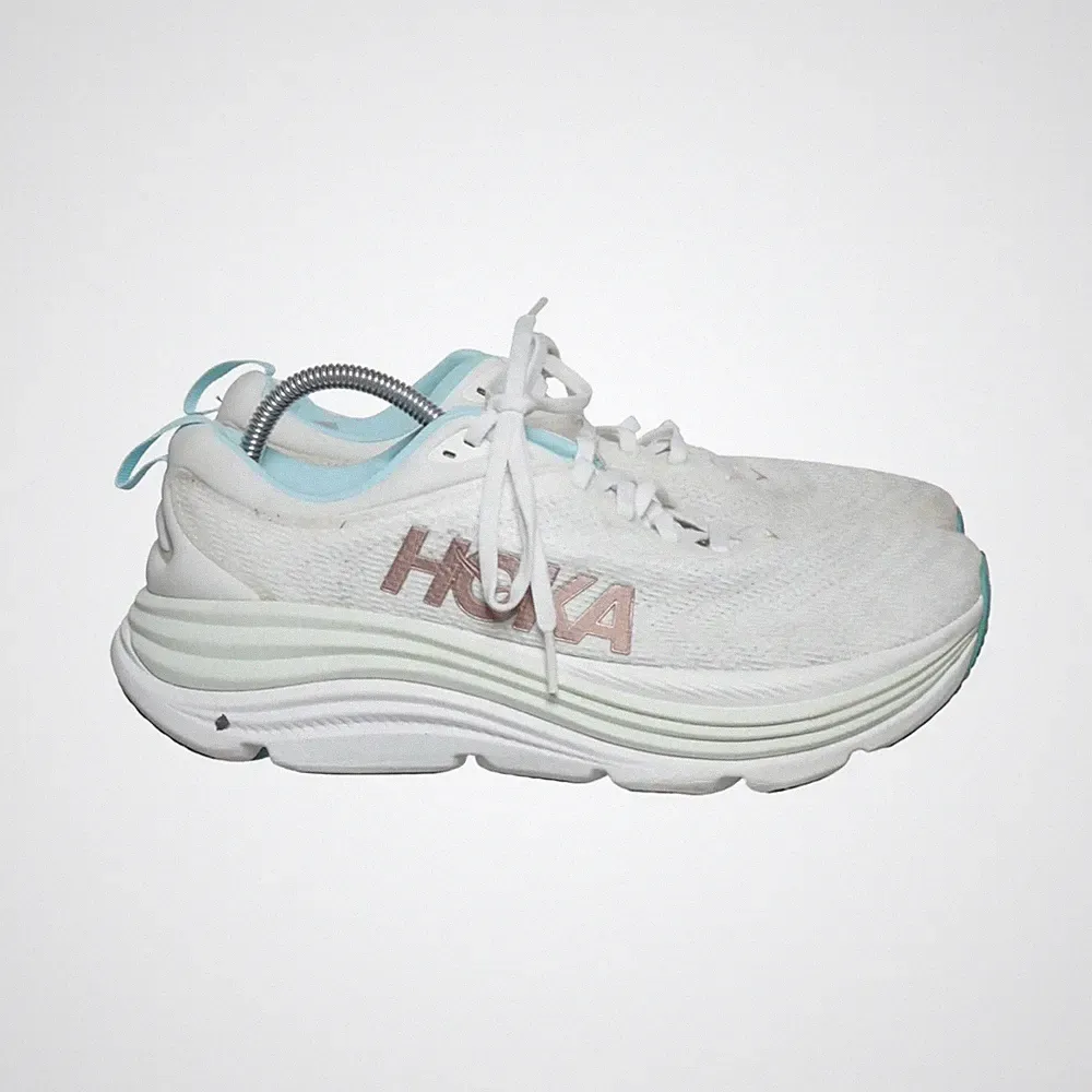Hoka, Laufschuhe, Größe: 43 1/3, model: gaviota 5, Weiß/Blau, Damen #bpb