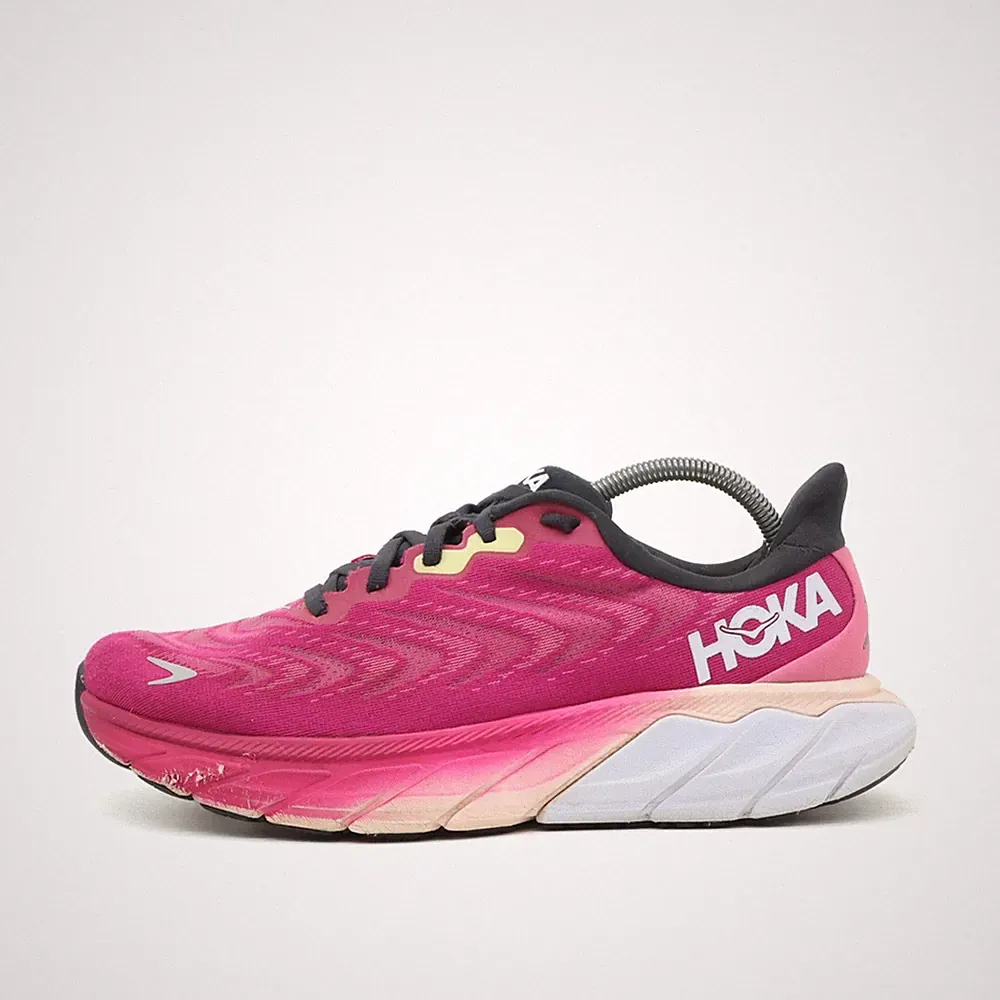 Hoka One Damen Arahi 6 Sneaker Pink Mesh Low-Top Atmungsaktiv Laufschuhe EU 41⅓