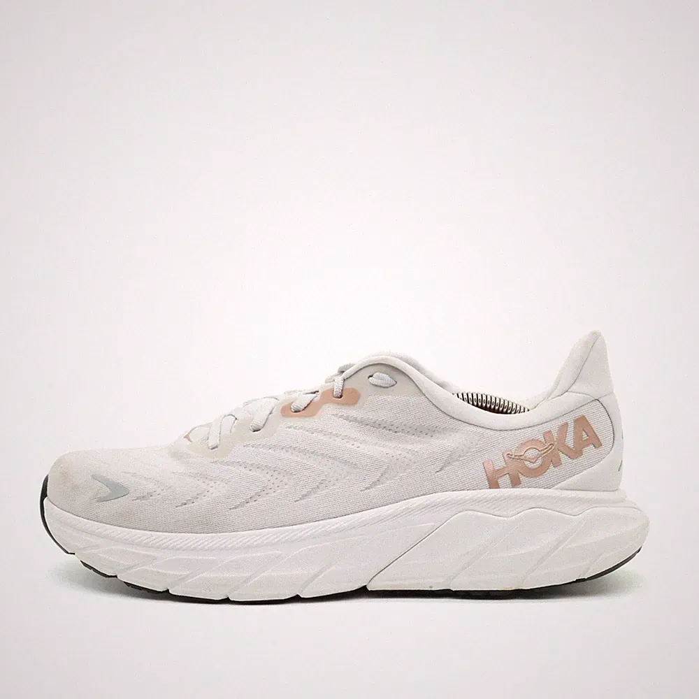 Hoka One Damen Arahi 6 Sportschuhe Weiß Textil Stabilisierend Laufschuh EU 44