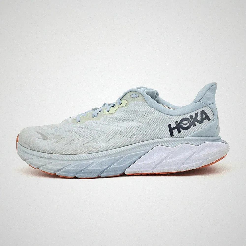 Hoka One Damen Arahi 6 Wide Sportschuhe hellblau Mesh Dämpfung Laufschuh EU 44